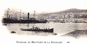 ALGER - PORT ET RUE DE LA REPUBLIQUE - 1903